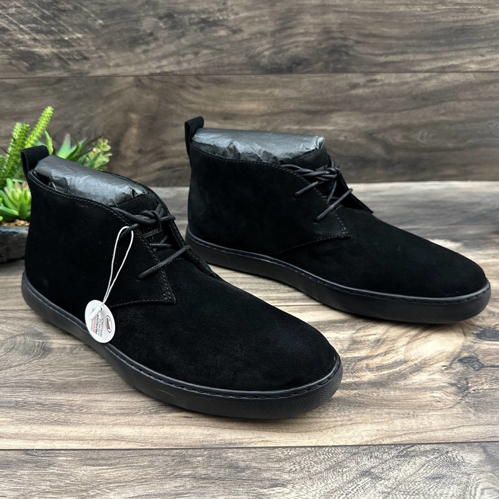 NIB FitFlop Zackery 10 43 Black Suede Lace Up Desert Boots - Picture 5 of 12